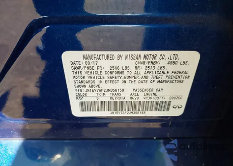 2018 Infiniti Q50 3.0T Sport из США, поврежденный, VIN JN1EV7AP2JM358158